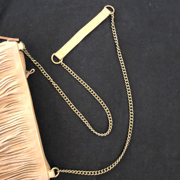 Sonoma Fringe Crossbody - tan/brown w/ chain strap - Picture 3 of 5